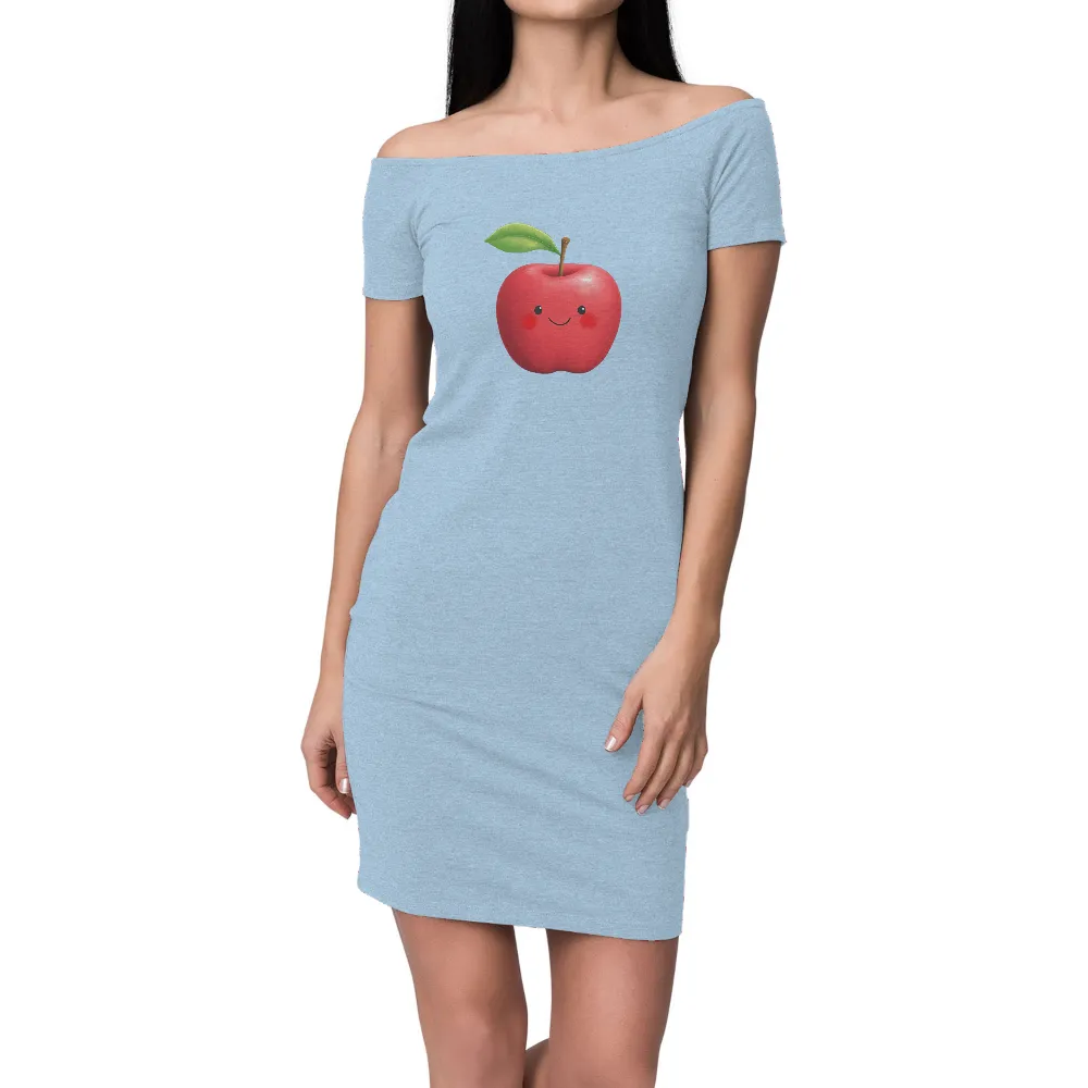 Graphic Tees: Cheerful Apple Face - Spread Joy Everywhere|railriders mojave sun shirt