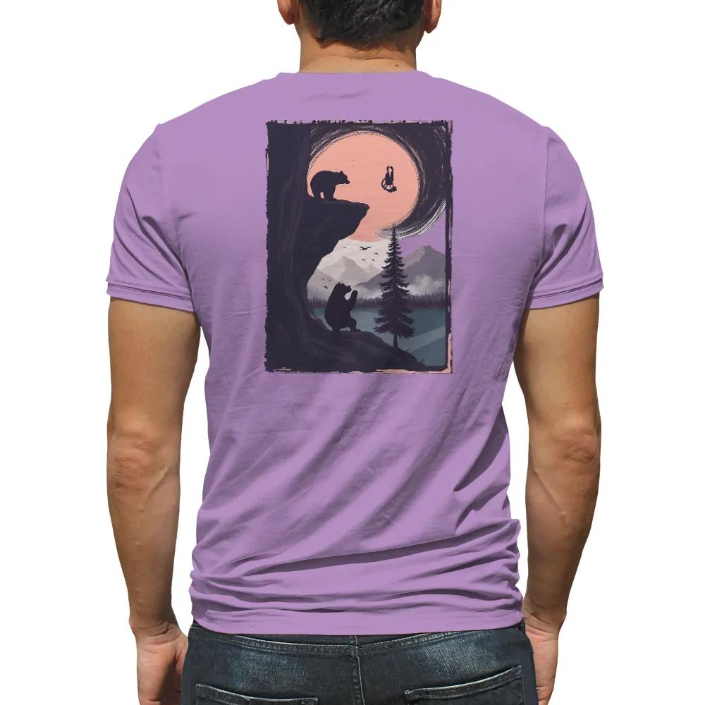 TShirt Design: Bears and Moon - Explore the Surreal Landscape|adventure time shirt sex