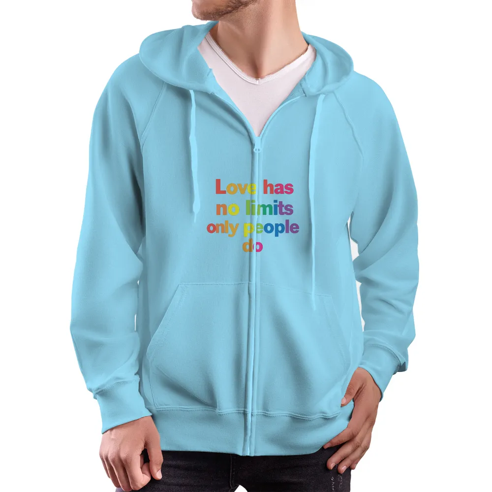 Embrace Universal Love with No Limits: Rainbow Inclusivity Design|dickies rainbow shirt