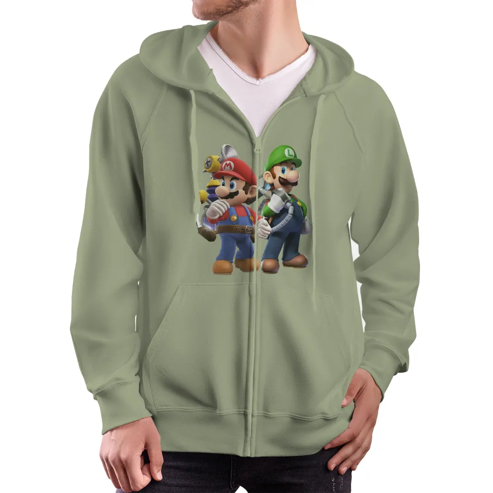 TShirt Design: Mario and Luigi's Adventure - Gaming Heroes|adventure time dancing with monsters shirt