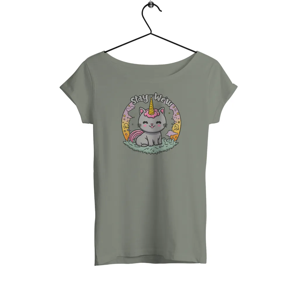 Custom T-Shirt Printing: Stay Weird Unicorn Cat - Embrace Your Uniqueness|happy father's day shirts