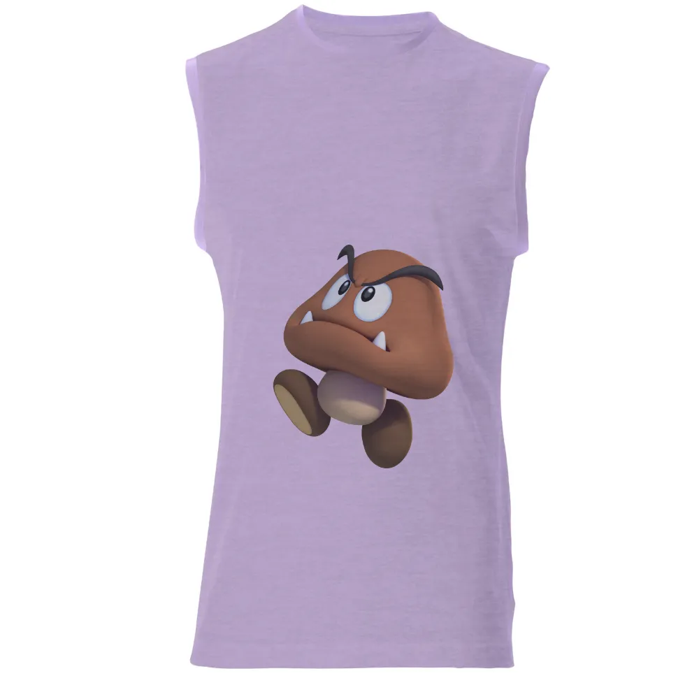 Custom T-Shirt Printing: Goomba - A Symbol of Resilience and Determination|cartoon character with star on shirt