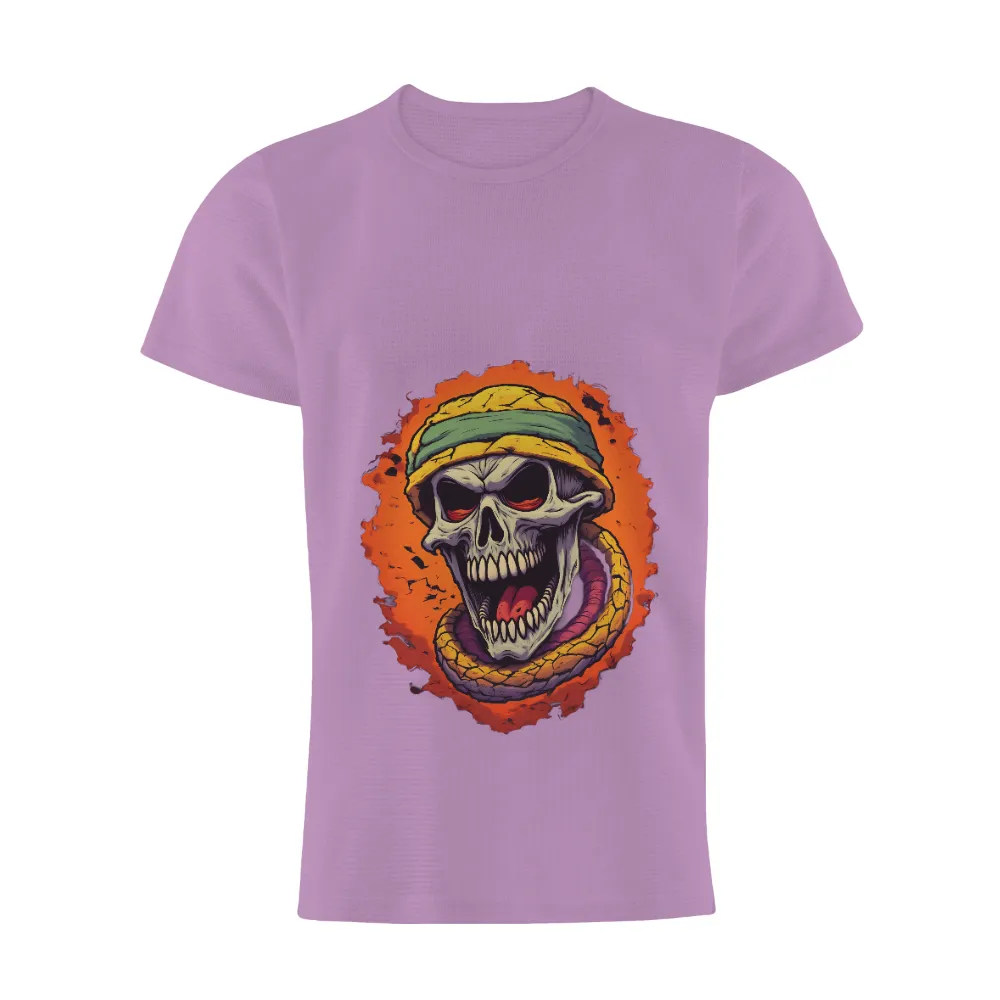 Graphic Tees: Embrace Your Inner Strength with Skull and Snake Design| Intense design