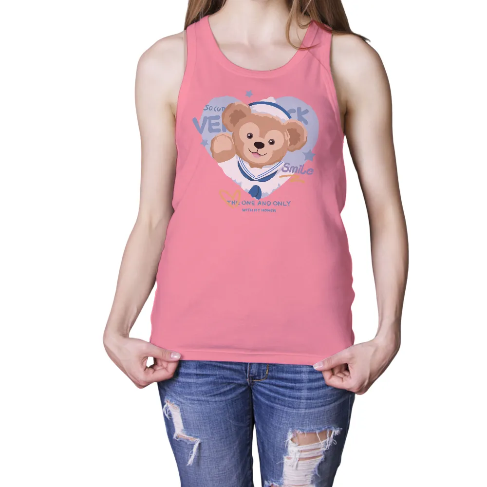 Graphic Tees: Benny the Bear - The One and Only with Inner Smile|bear plus deer beer t shirt