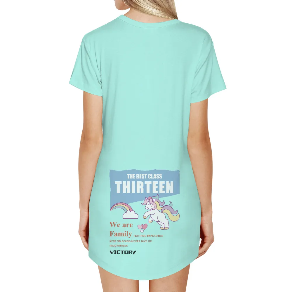 T-Shirts Pattern: The Best Class Thirteen - Unicorn Rainbow Friendship|valentine shirts for family