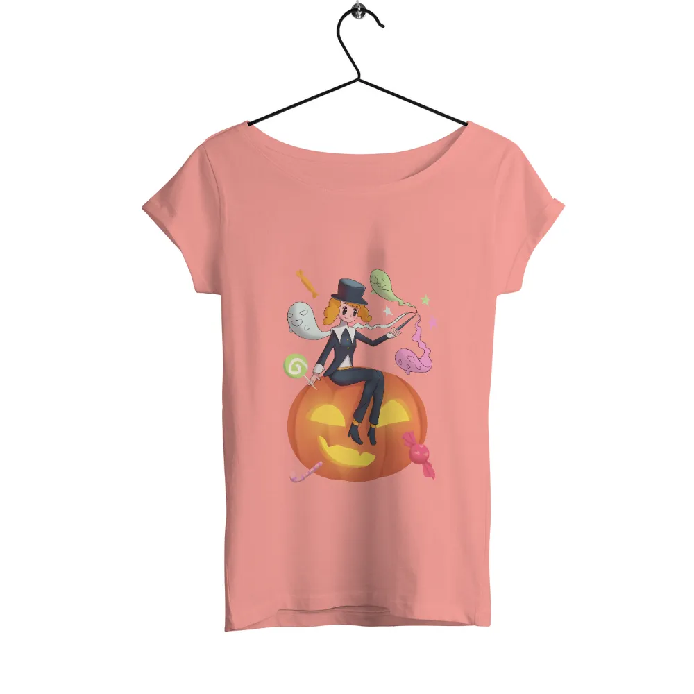 Custom T-Shirt Printing: Enchanting Halloween Magic with Luna the Magician|peeps candy t shirt