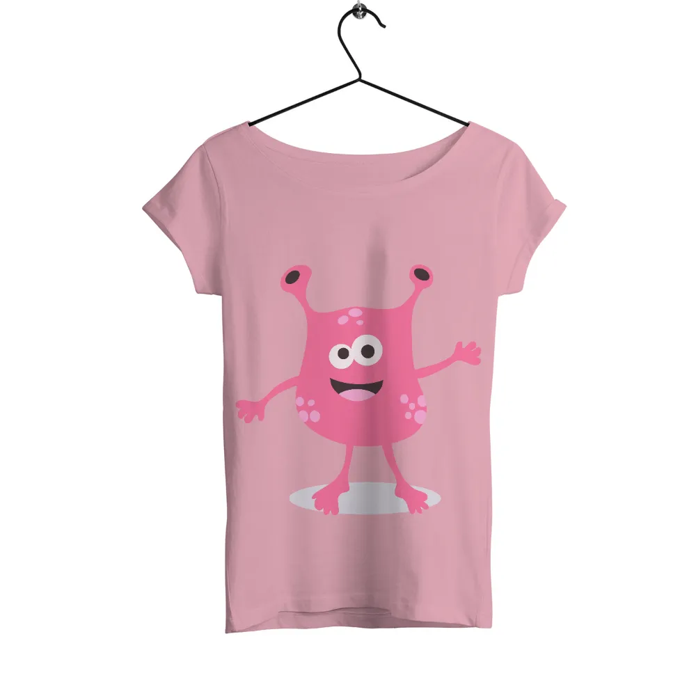 T-Shirt Printing: Whimsical Pink Monster Brings Joy and Playfulness|love for damar 3 shirts