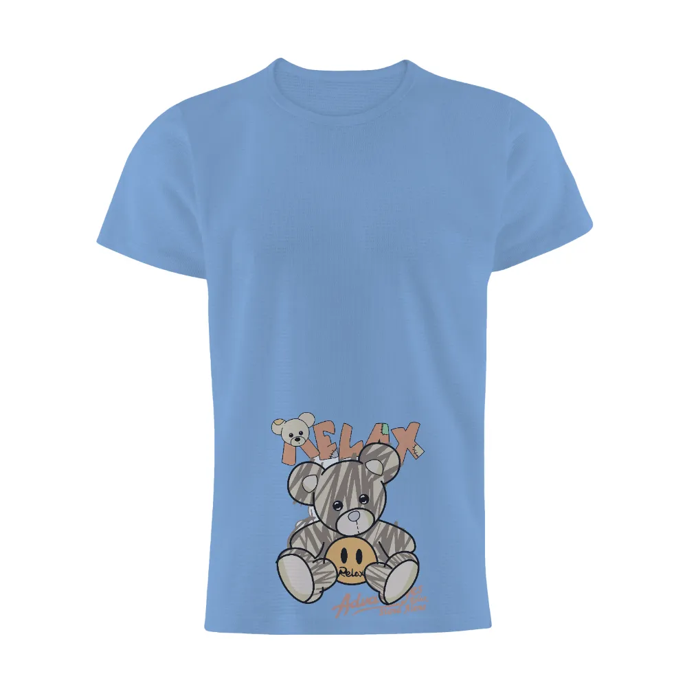 T-Shirts Design: Relax with a Whimsical Teddy Bear|men's apt 9 untucked comfort knit button down shirt