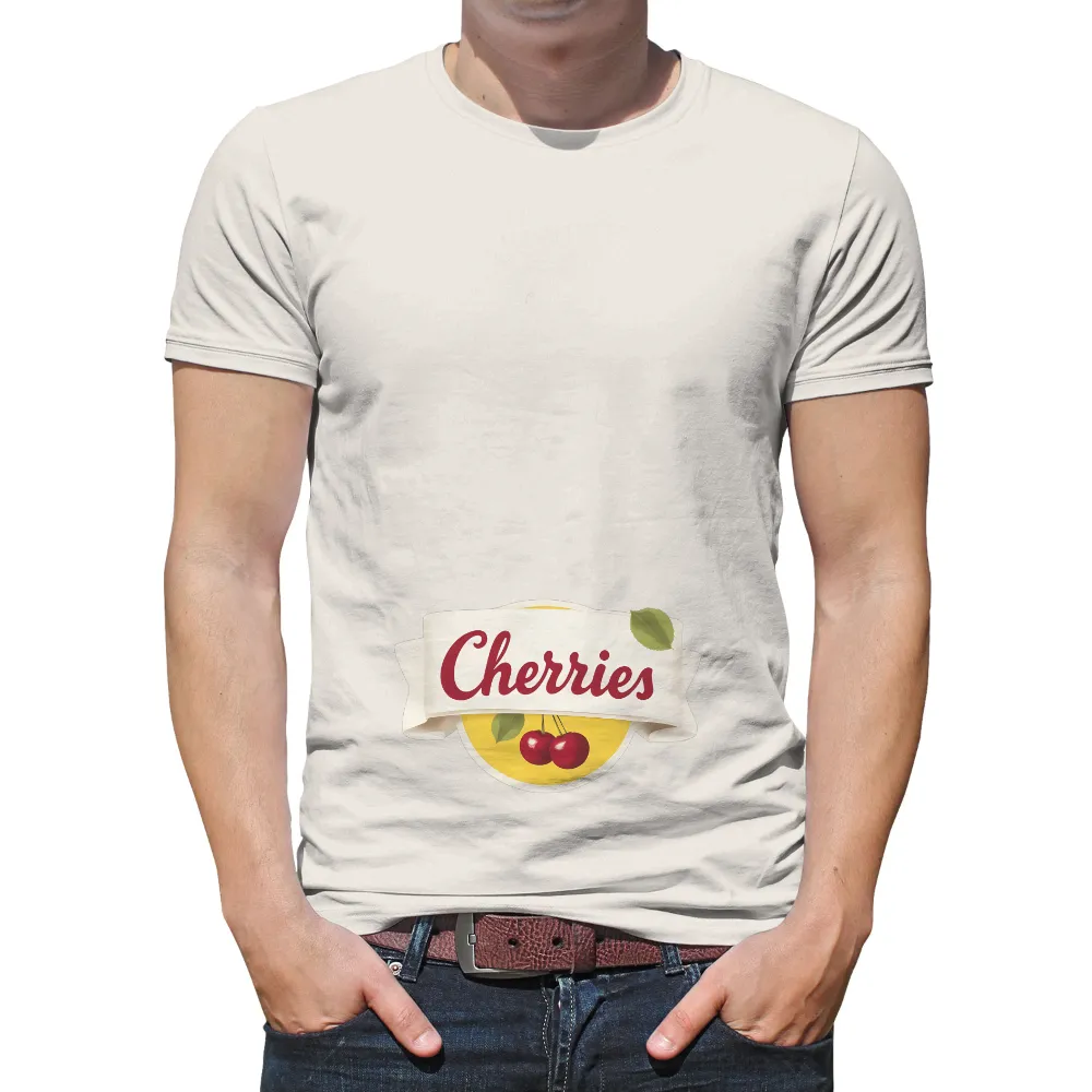 Graphic Tees: Cherries - A Vintage Celebration of Nature and Community|t and a vintage