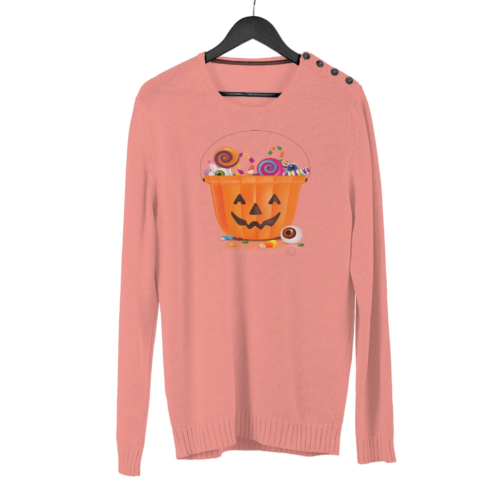 Trick-or-Treat TShirt Printing: Halloween Pumpkin Bucket of Candy|bleach halloween shirts dollar tree