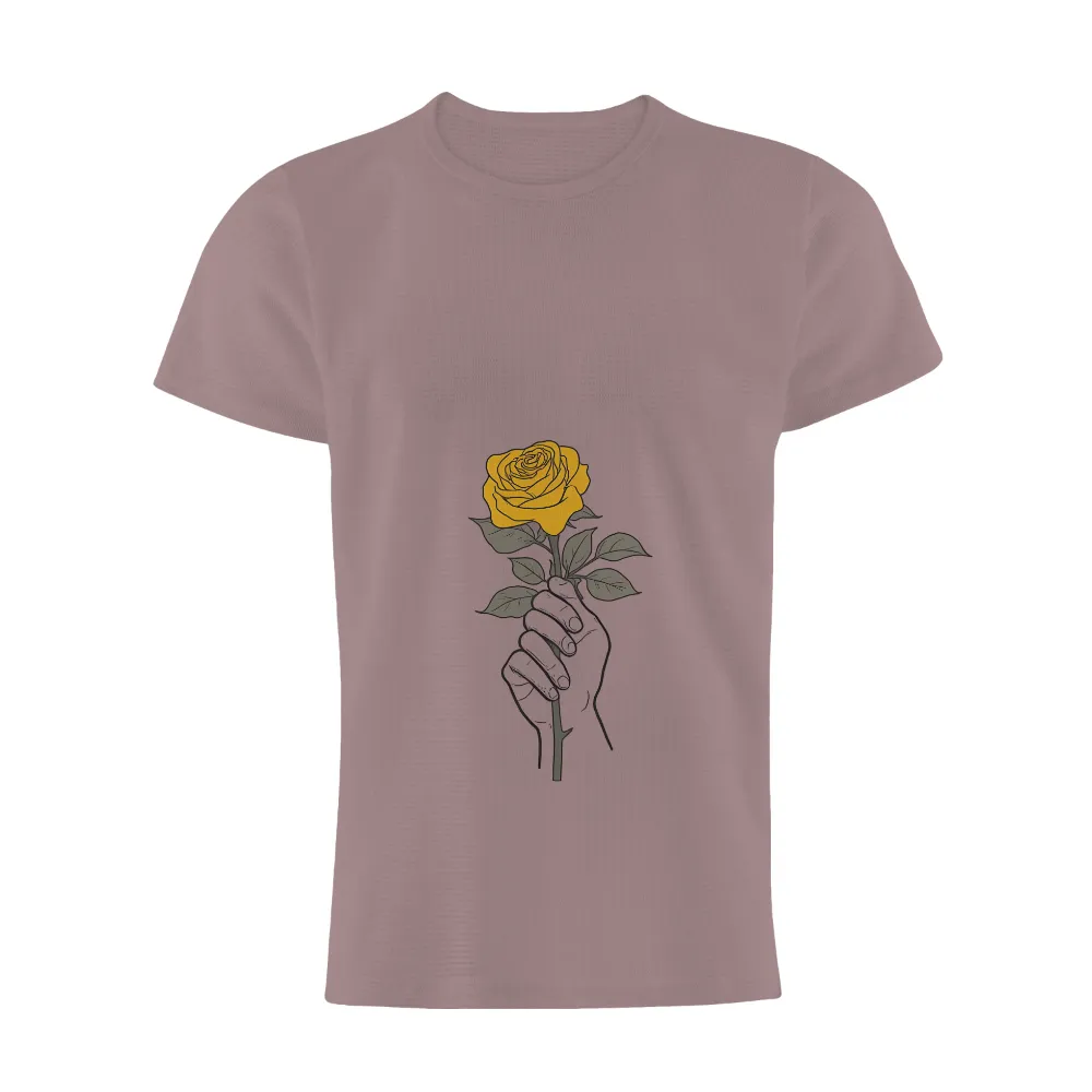 Yellow Rose T-Shirt Printing: A Symbol of Transient Beauty|sanctuary plaid boyfriend tunic