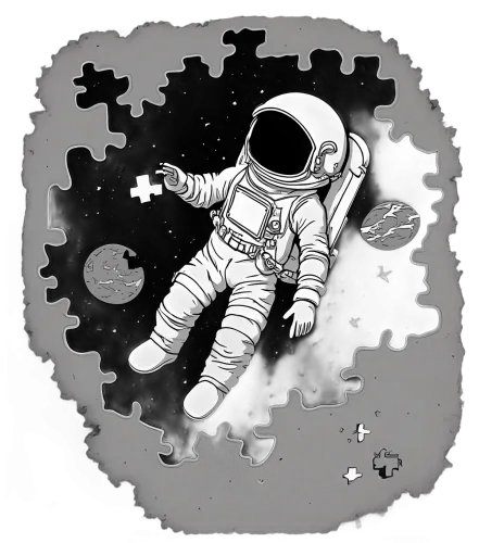 Custom Astronaut Puzzle Piece Design: Honoring Space Exploration