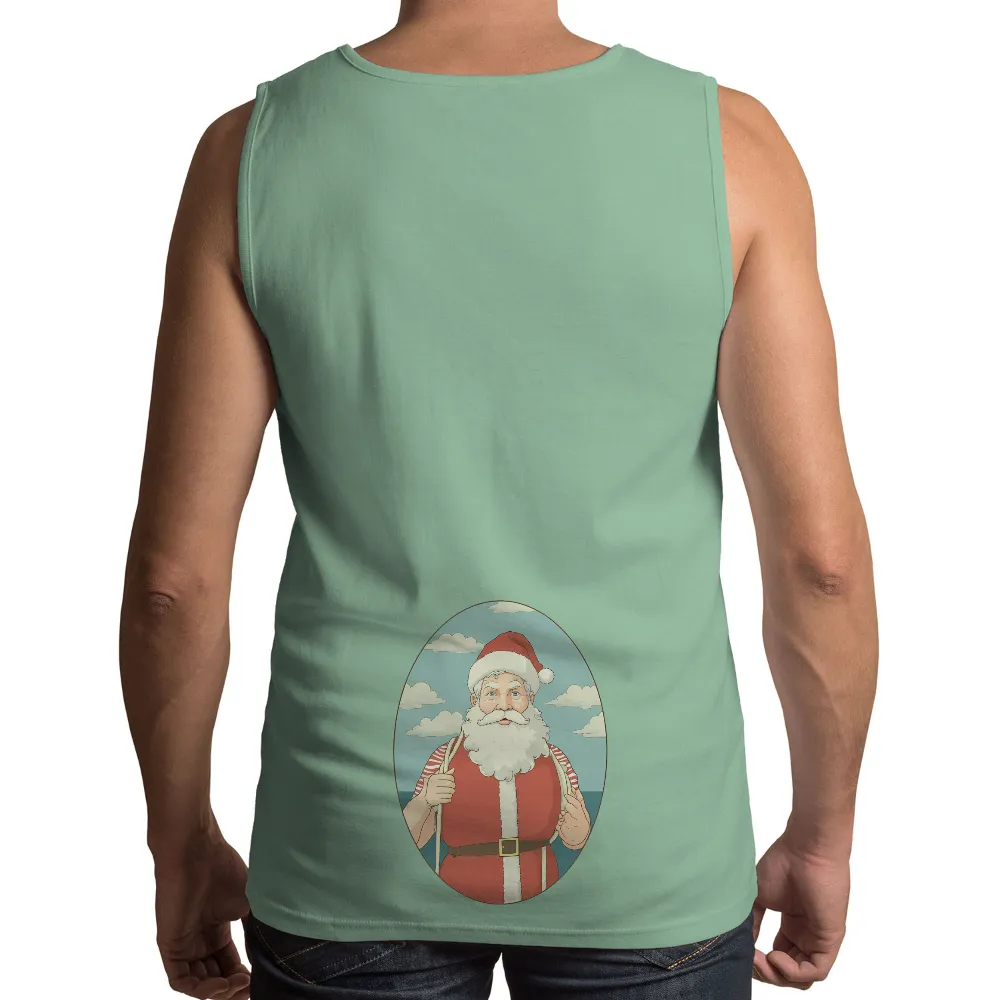 T-Shirts Custom: Modern Santa's Festive Adventure|family christmas shirts 2022