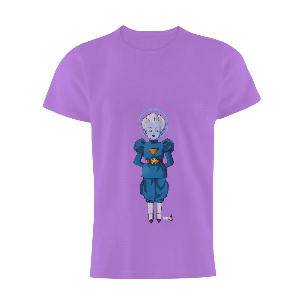 Tee Shirt Printing: Zeno, the Cosmic Protector - Anime Warrior Design|galaxy t shirt pattern