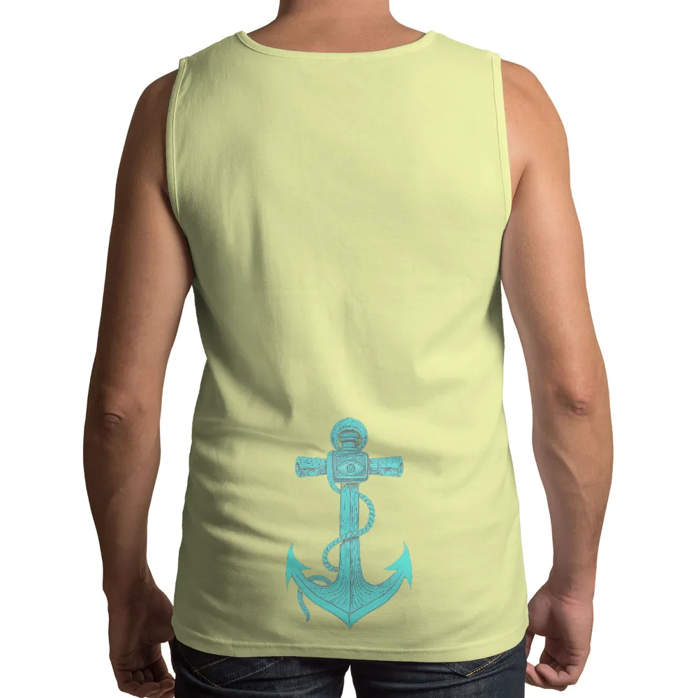 Custom T-Shirt Printing: Vintage Anchor with Eye - Nautical Guidance|old milwaukee t shirt vintage