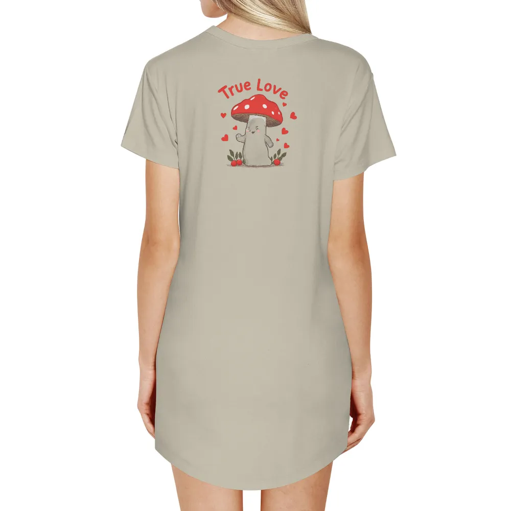 True Love Mole TShirt Printing: Whimsical Forest Charm|women i love my boyfriend shirt