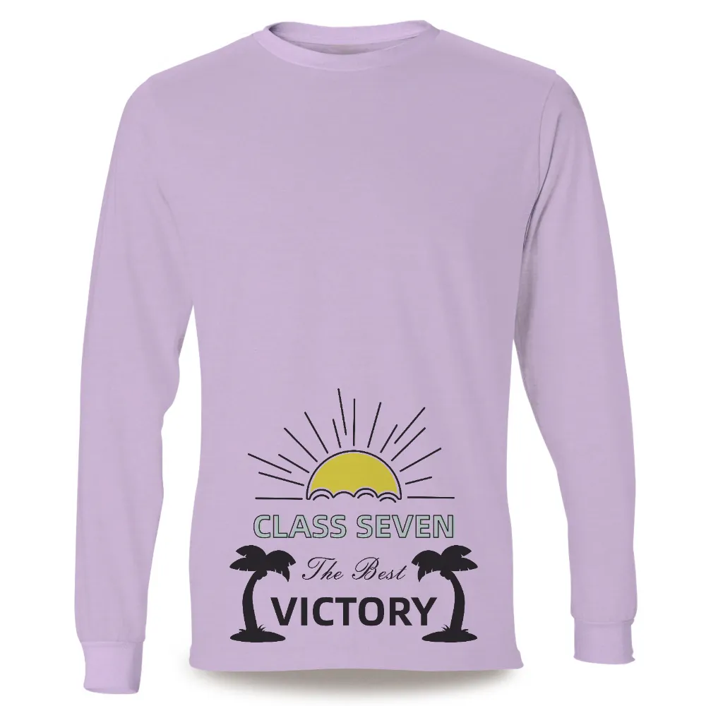 Class Seven Victory Tee Shirt Printing - Beach Themed Design|men's summer shirts 2022