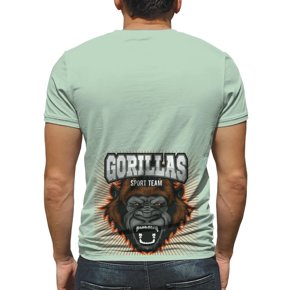 Gorillas Sport Team TShirt Printing - Show Your Support with Power and Energy|goku power mode t shirt