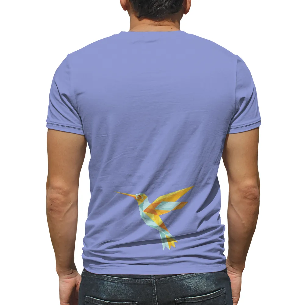 Tee Shirts Printed: Geometric Hummingbird - Freedom and Joy|enes kanter freedom shirt