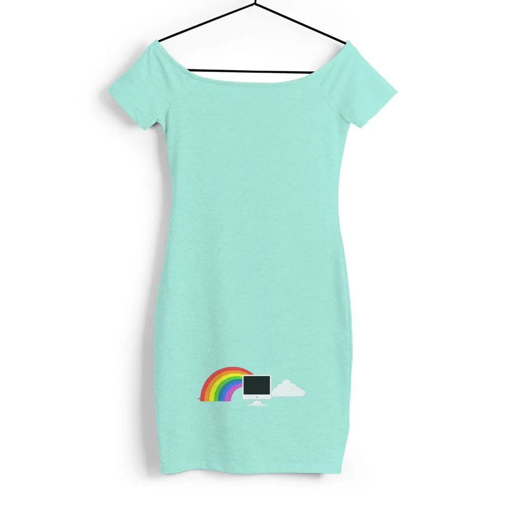 Customized Apparel - Rainbow Tech Dreams: Where Nature Meets Technology|mama bear rainbow shirt