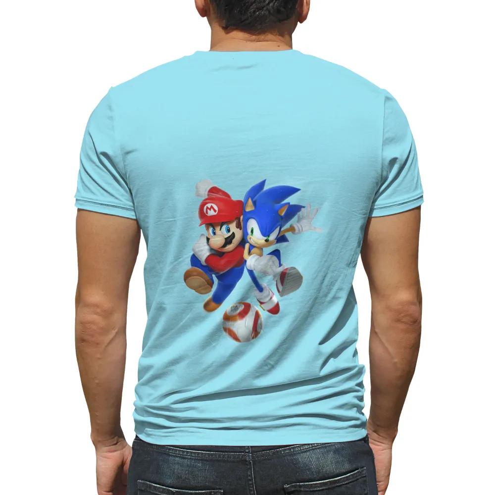 Tee Shirts Printed: Mario and Sonic Soccer Showdown|snoop dogg sonic youth shirt