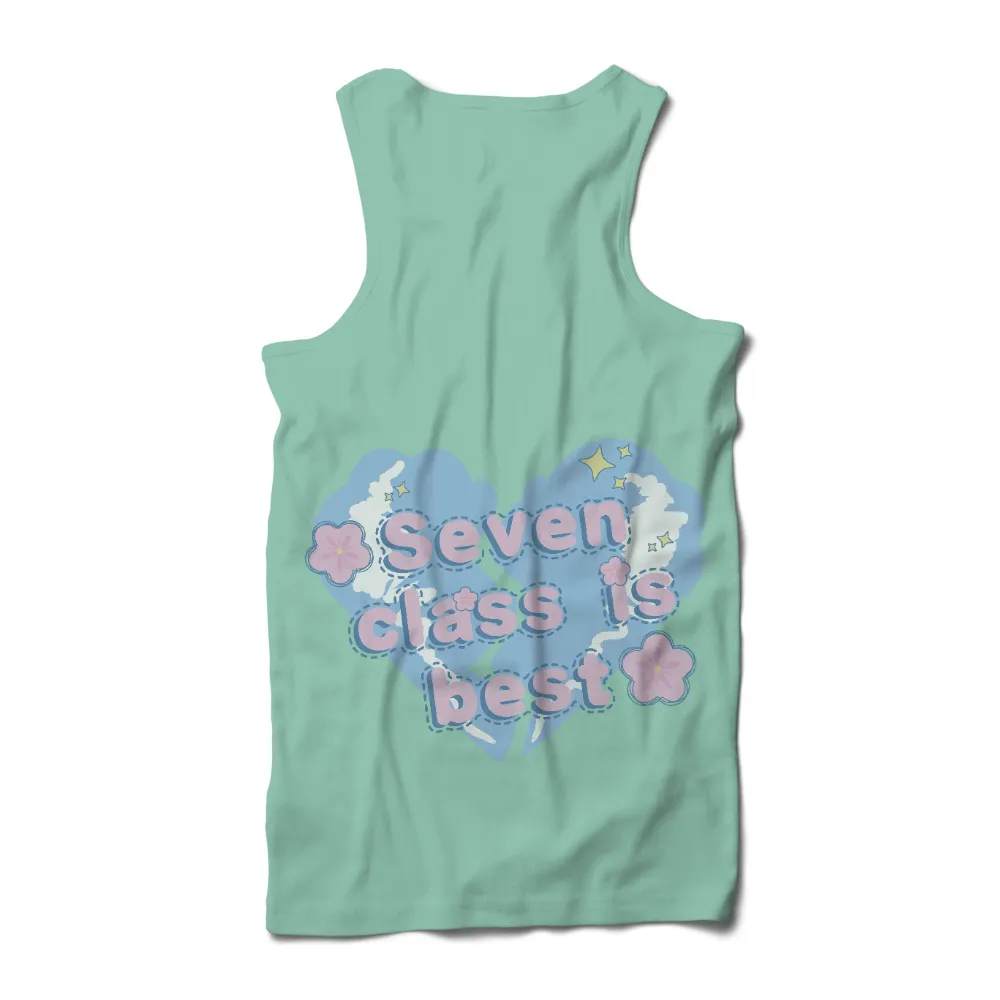 TShirt Printing: Seven Class is Best - Whimsical Heart Design|dallas stars robertson