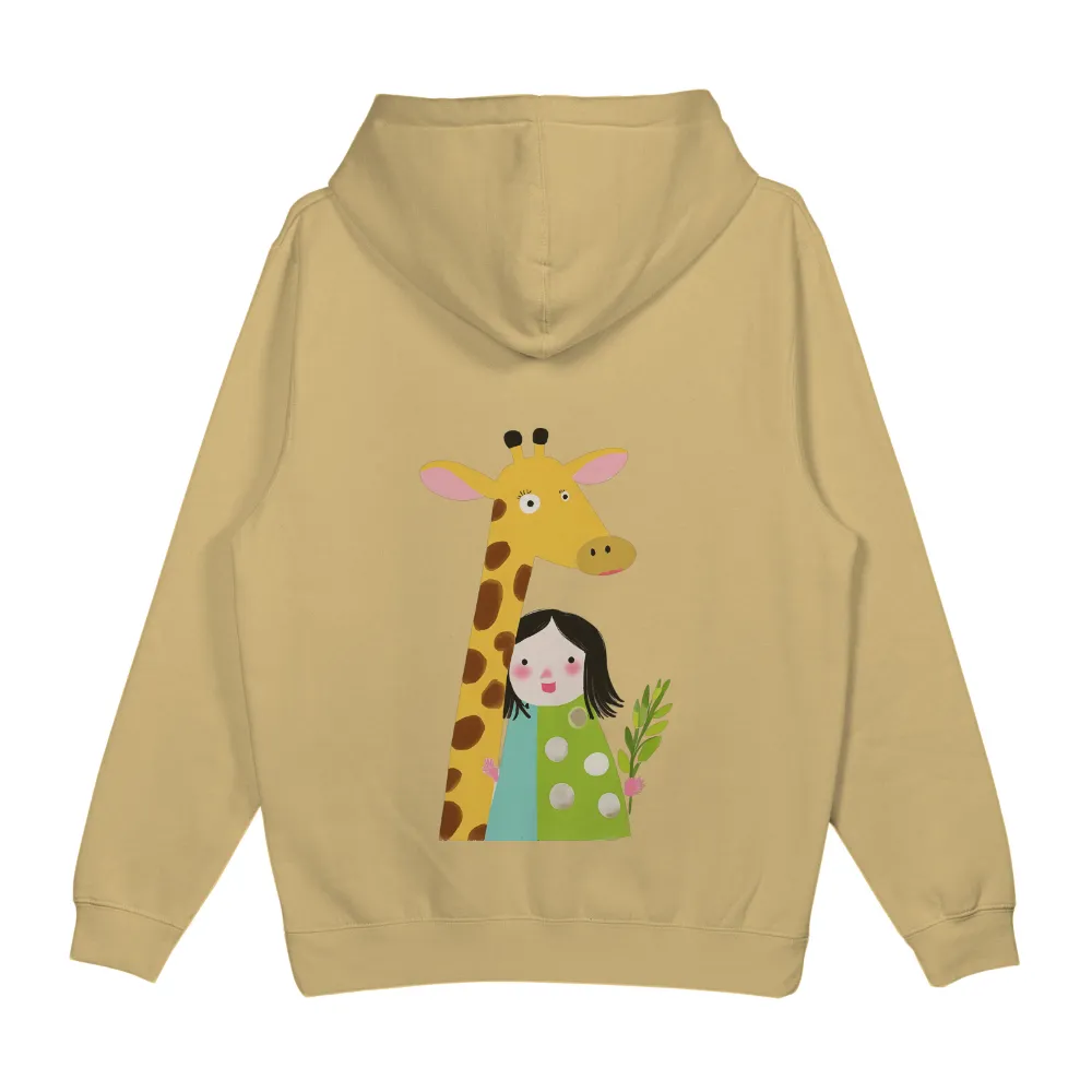 T-Shirts Custom: Whimsical Giraffe Friendship - Artistic Design|adventure time dancing with monsters shirt