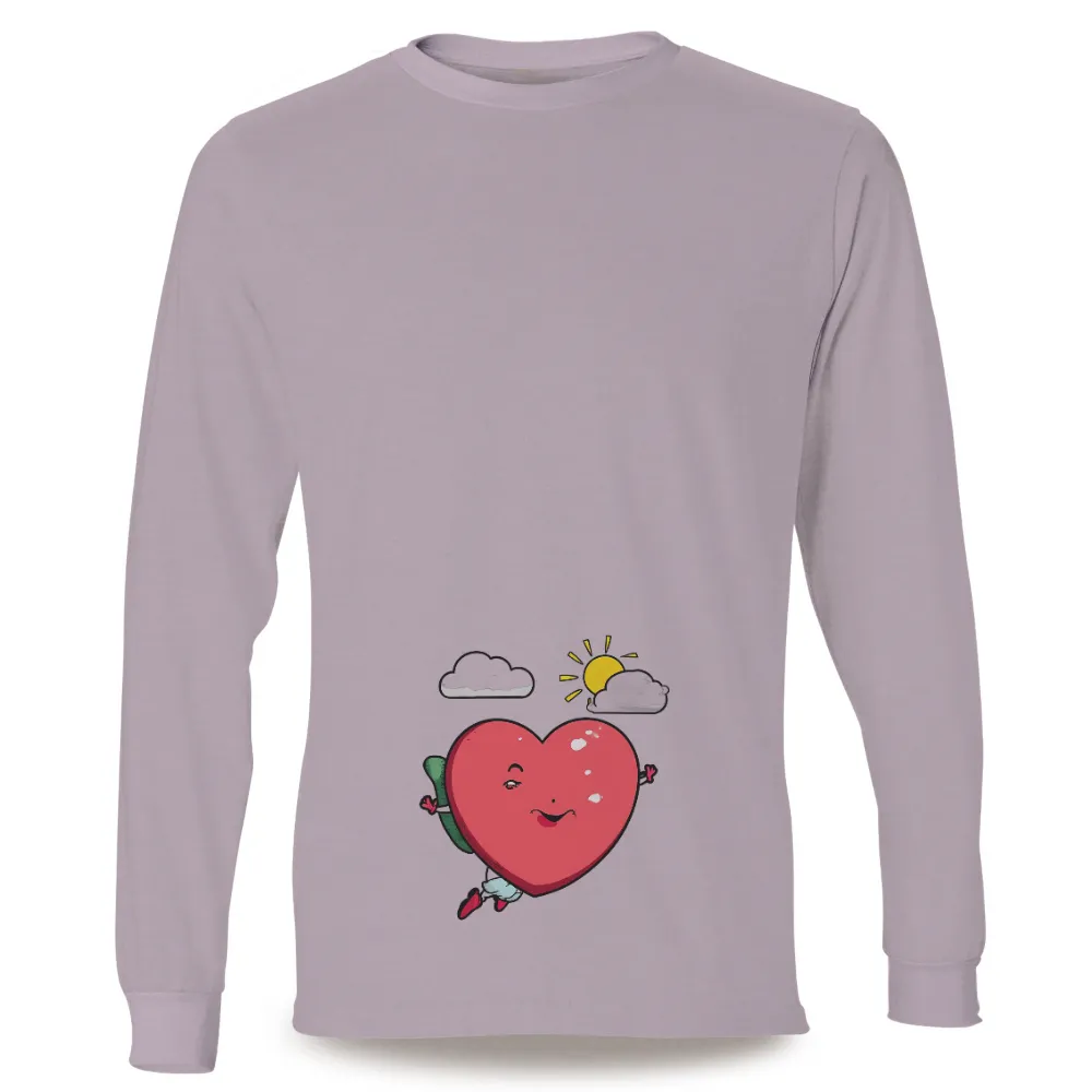 Graphic Tees: Spread Happiness with Happy Heart|mlb logo shirt with heart