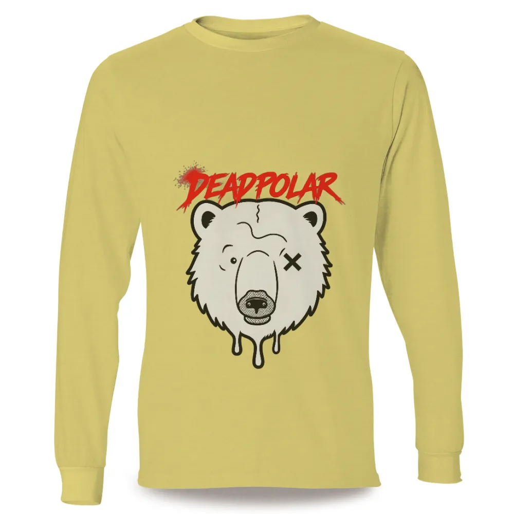 Graphic Tees: DEADPOLAR - Bold Street Art Design|Polar bear with one eye closed and an 'X' mark