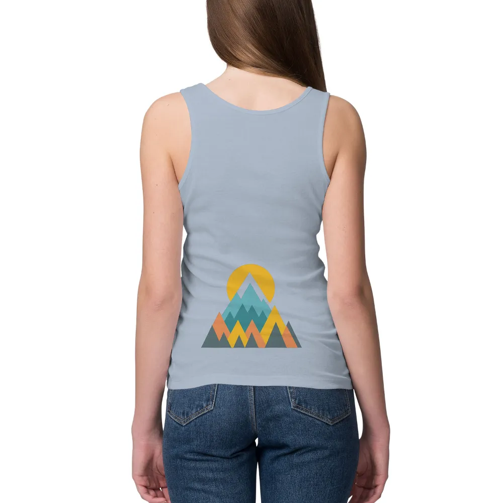 T-Shirts Pattern: Mountains and Sunset - A Symbol of Hope and Challenge|hope trip shirt