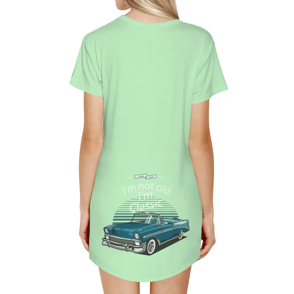 T-Shirts Pattern: Vintage Classic Car - I'm Not Old, I'm Classic|summer walker vintage shirt