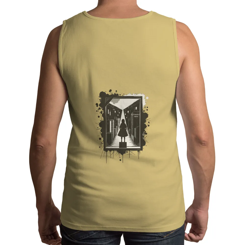 T-Shirts Design: Glimpse into the Future - Cityscape Silhouette|death note ryuk silhouette