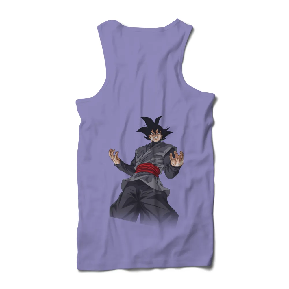 TShirt Design: Goku's Unwavering Strength and Courage|men anime oversized t shirt