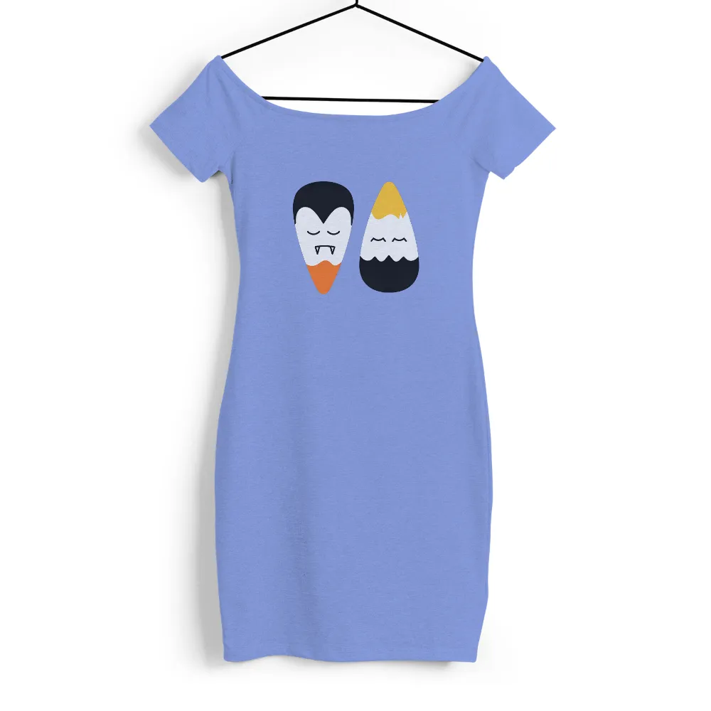 Customized Tee Shirts: Halloween Vampire and Ghost - Funny & Whimsical Design|Vampire character