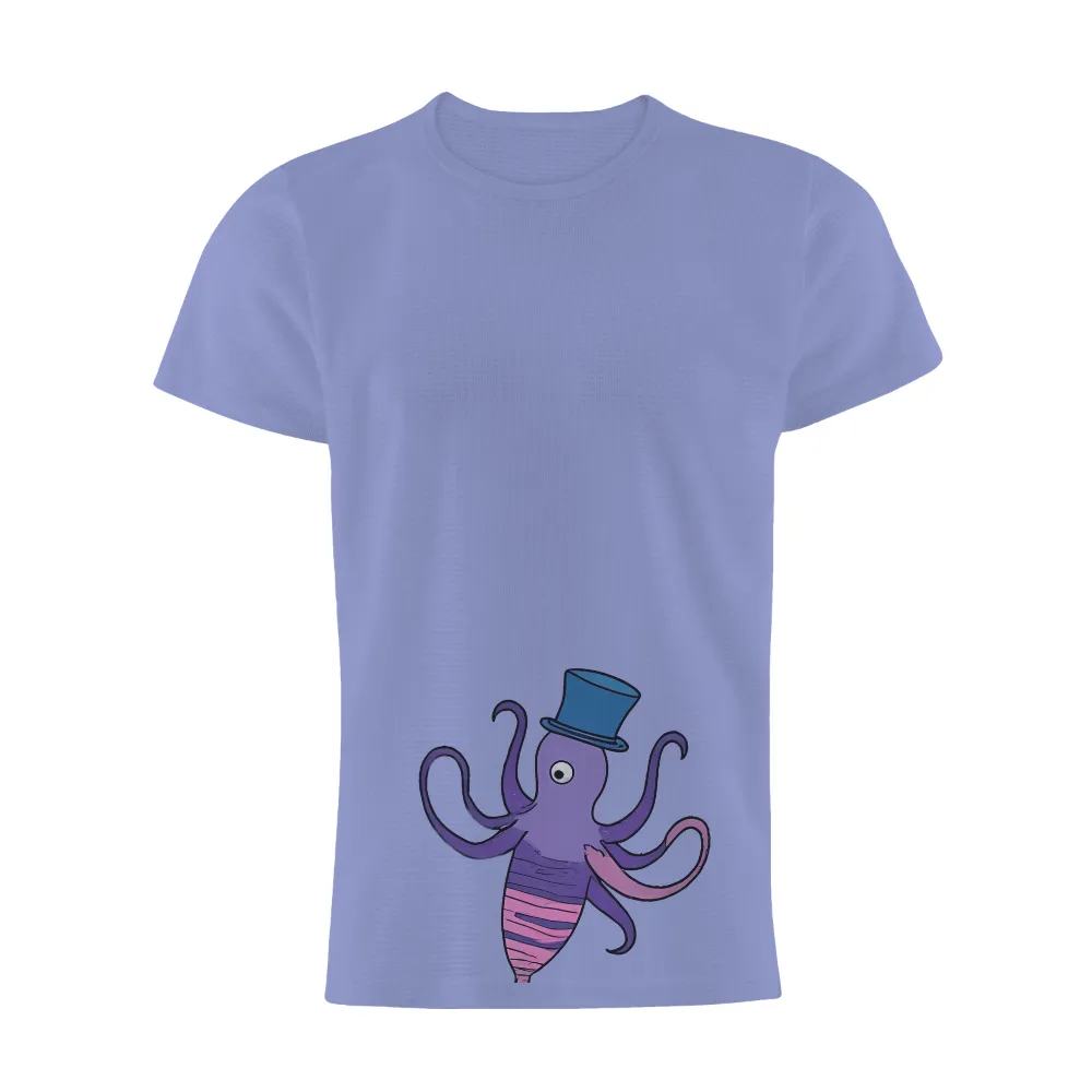 Tee Shirts Printed: Dapper Octopus in Top Hat - Funny & Quirky Design|vintage 70s led zeppelin shirt