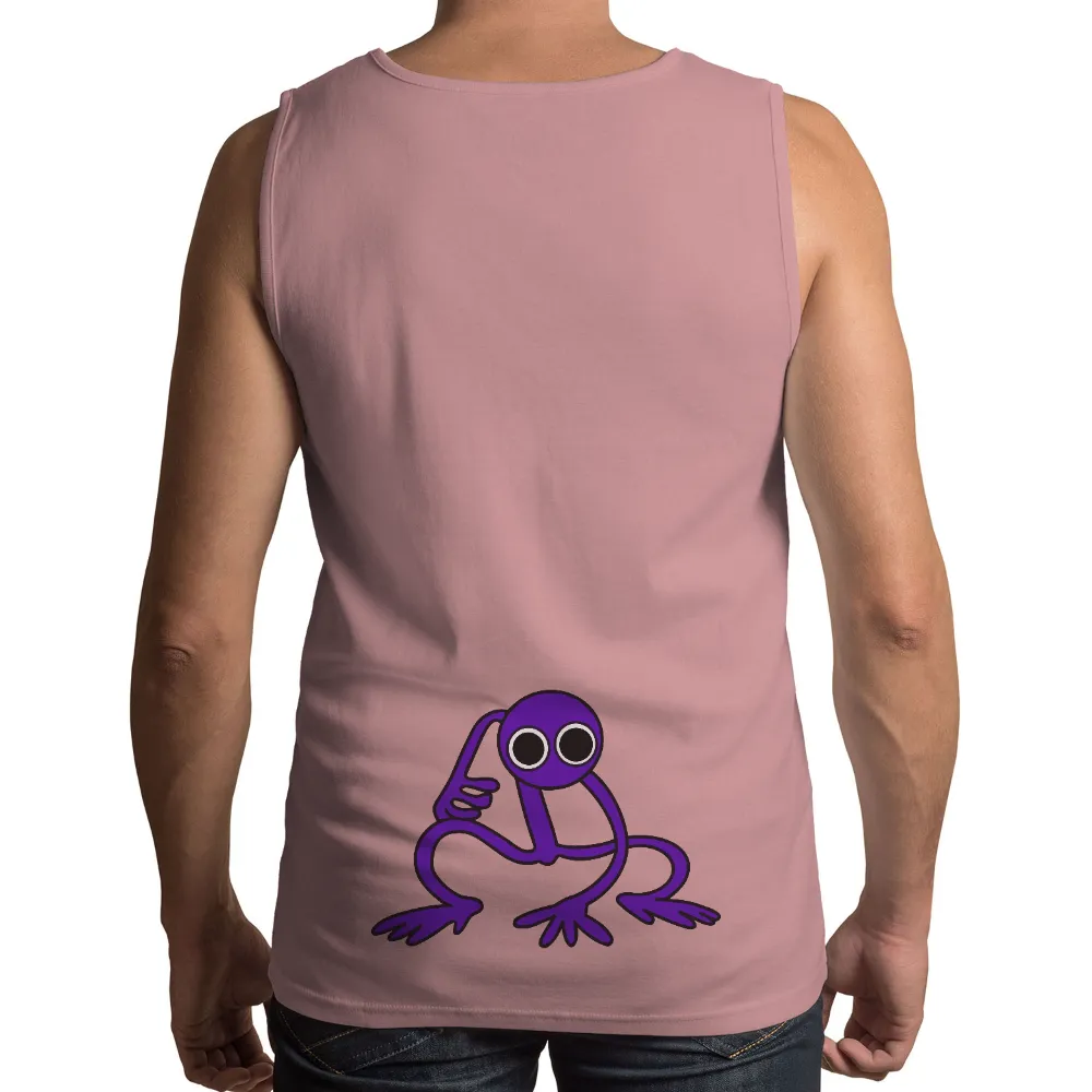 Graphic Tees: Whimsical Purple Silhouette - Imagination and Mystery|purple guy t shirt roblox