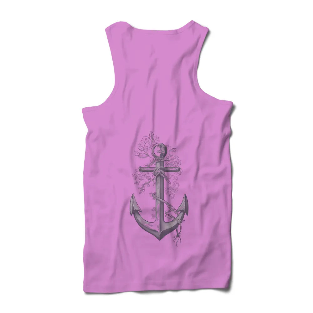 T-Shirt Printing: Anchor Wrapped in Vines - Artistic Design|vineyard vines easter whale