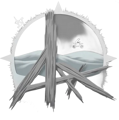 T-Shirts Design: Motorcycle Adventure Under the Crescent Moon