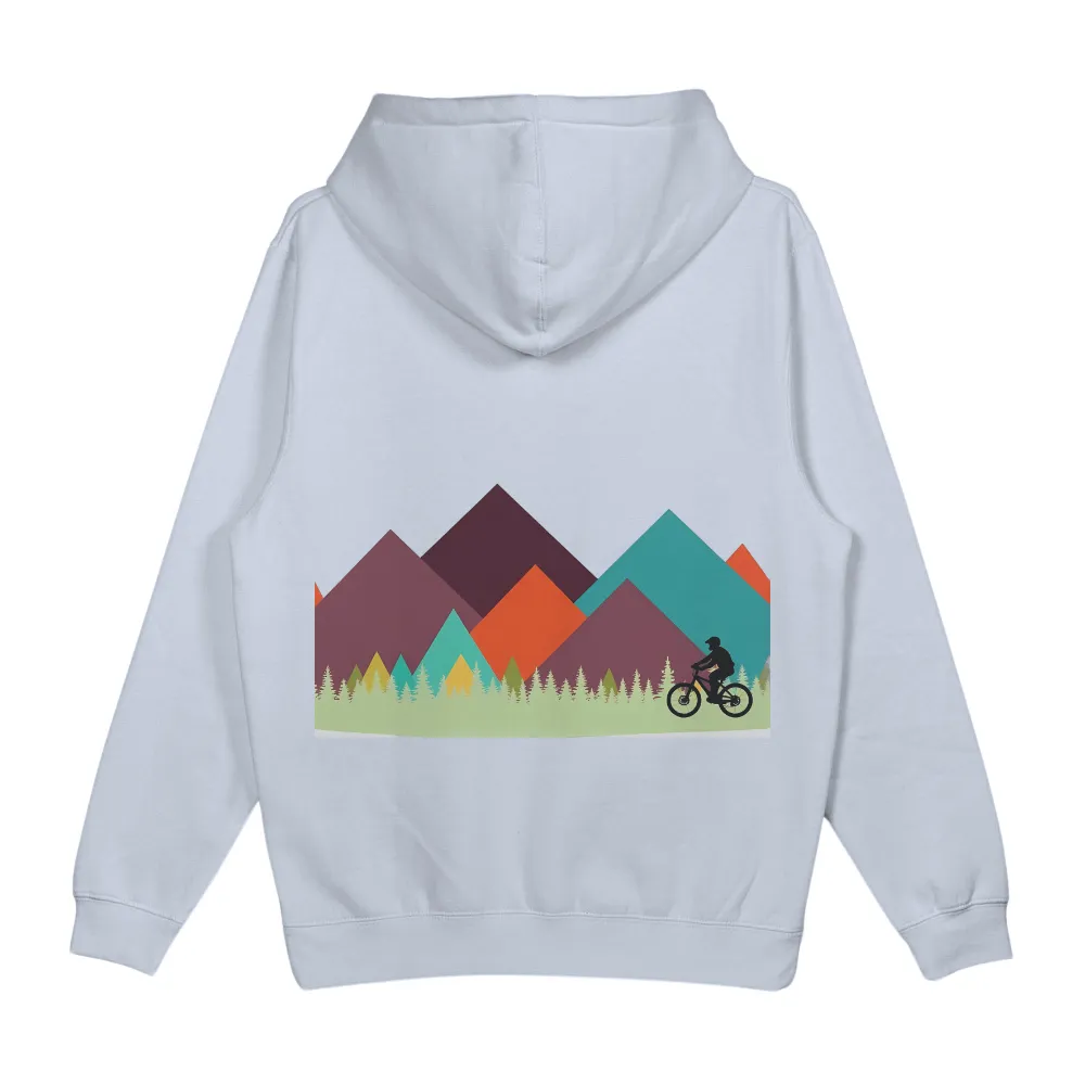 Custom T-Shirt Printing: Mountain Biking Adventure | Thrill & Nature| vibrant colors