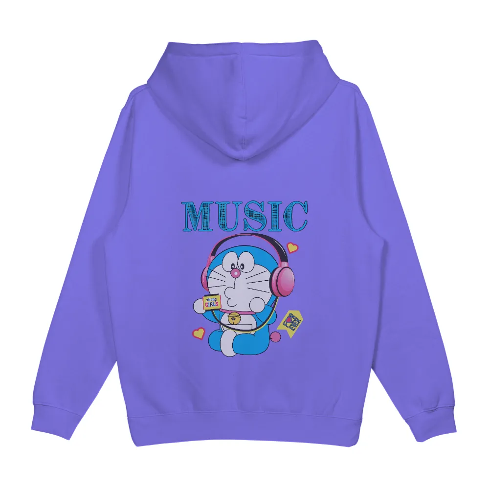 Tee Shirt Printing: Doraemon's Musical Adventure - Anime, Music, Futuristic|futuristic t