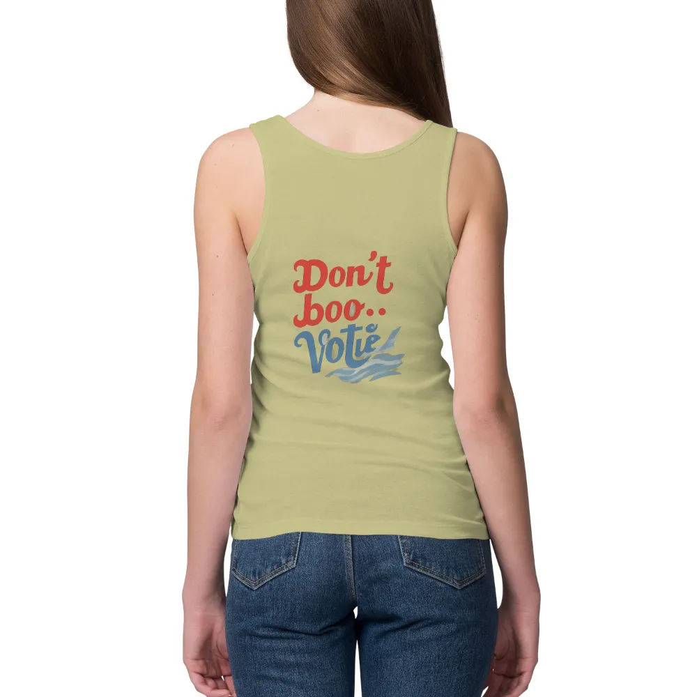 Empowering Civic Participation with 'Don't Boo... Vote!' Design|nfl inspire change shirt