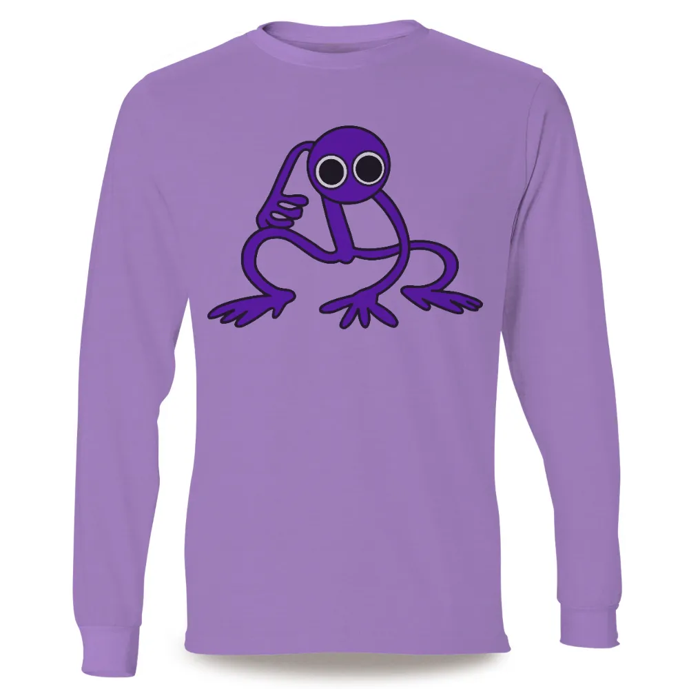 Graphic Tees: Whimsical Purple Silhouette - Imagination and Mystery|purple t shirt roblox