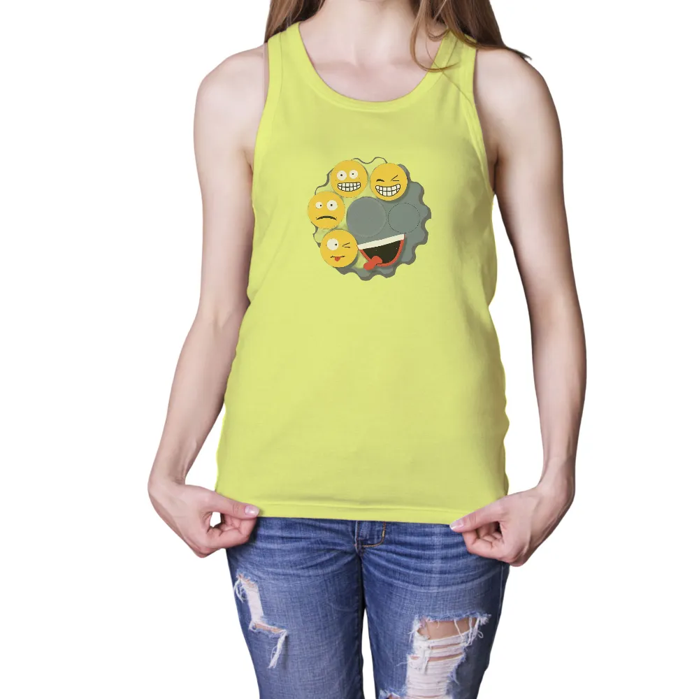 Tee Shirt Printing: Emoji Gear - Emotions in Harmony|adventure time dancing with monsters shirt