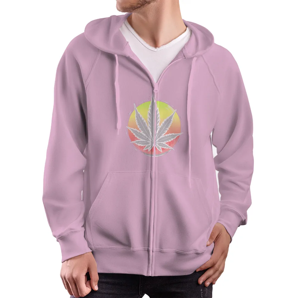 Tee Shirt Printing: Nature's Serenity - Cannabis Leaf Design