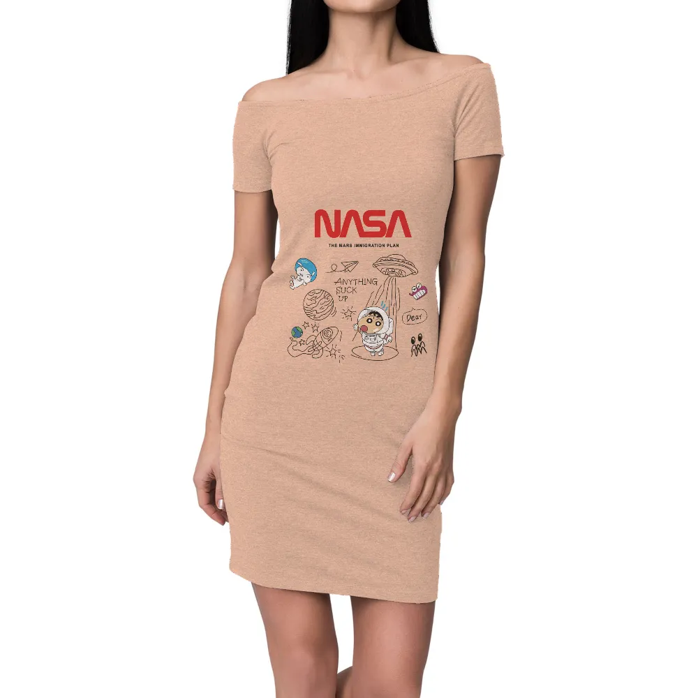 Tee Shirt Printing: Max's Space Adventure with NASA's Human Exploration Plan|cartoon characters t shirts online