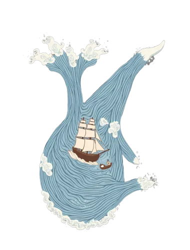 T-Shirts Custom: Sail Through Fantasy Waves with Guiding Hands