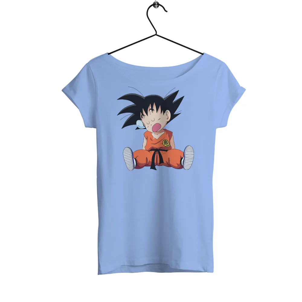 T-Shirts Custom: Goku's Playful Moment - Anime, Martial Arts, Bubble Gum Fun|goku power mode t shirt