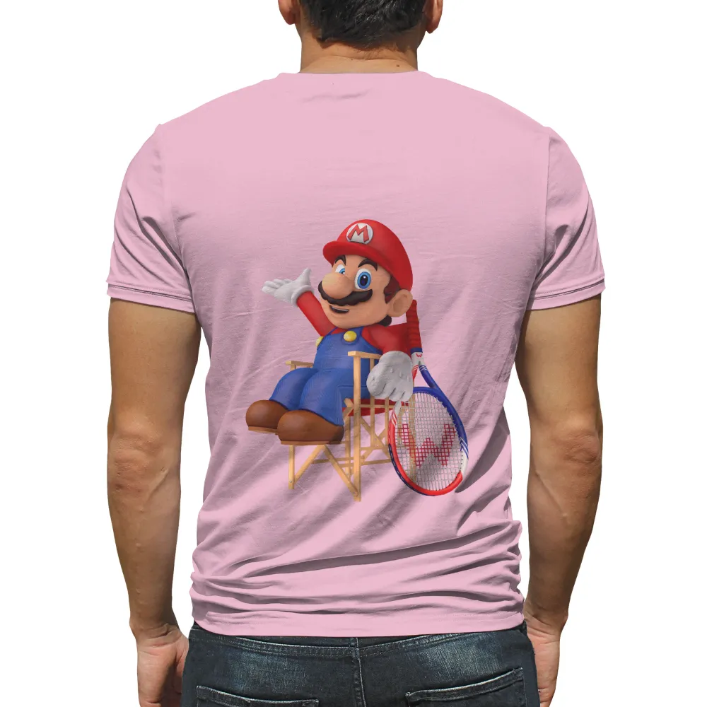 T-Shirts Custom: Mario the Director & Sports Enthusiast|pink super mario kart shirt