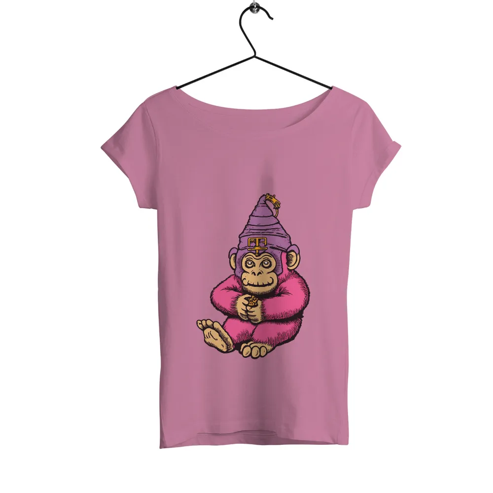 T-Shirts Custom: Magical Wizard Monkey - Artistic Design|tower of fantasy t shirt