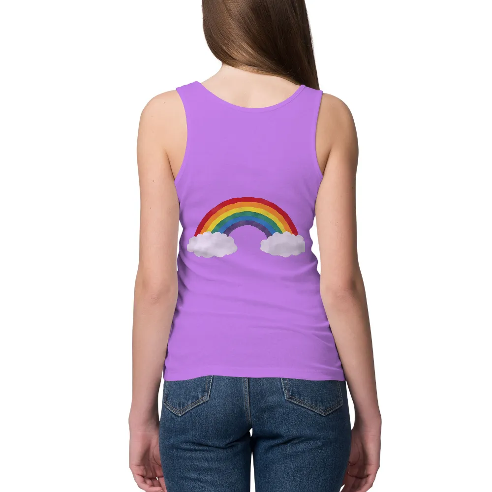 Custom T-Shirt Printing: Rainbow of Hope - Artistic Designs|rainbow pocket shirt